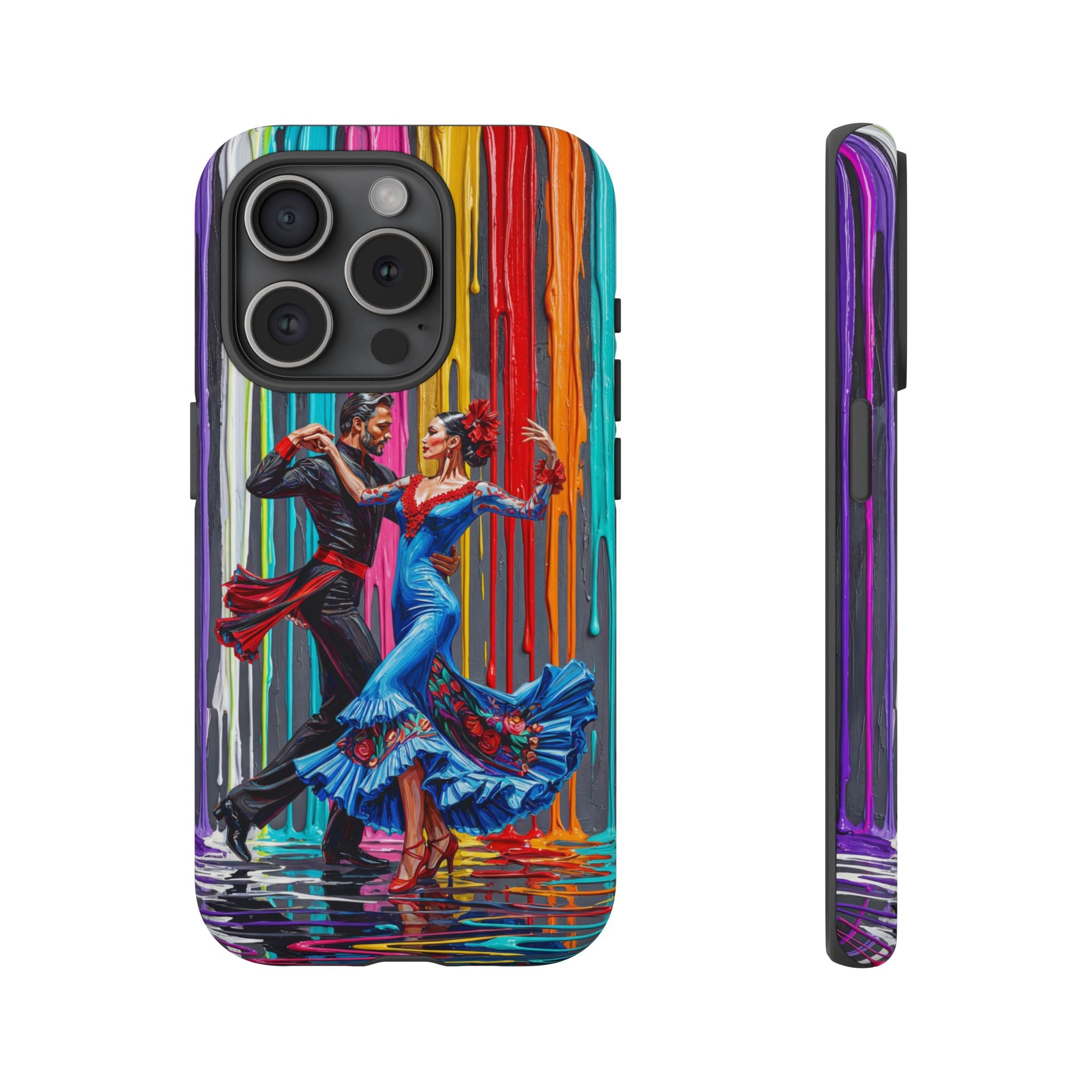 Colorful Tango iPhone Case | Vibrant Dancing Couple Art Protection