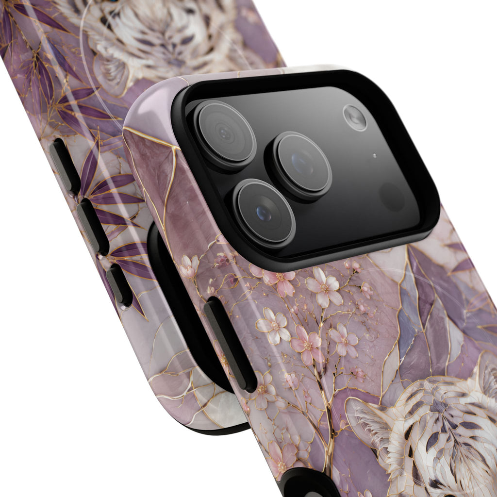 White Tiger Tough MagSafe Case