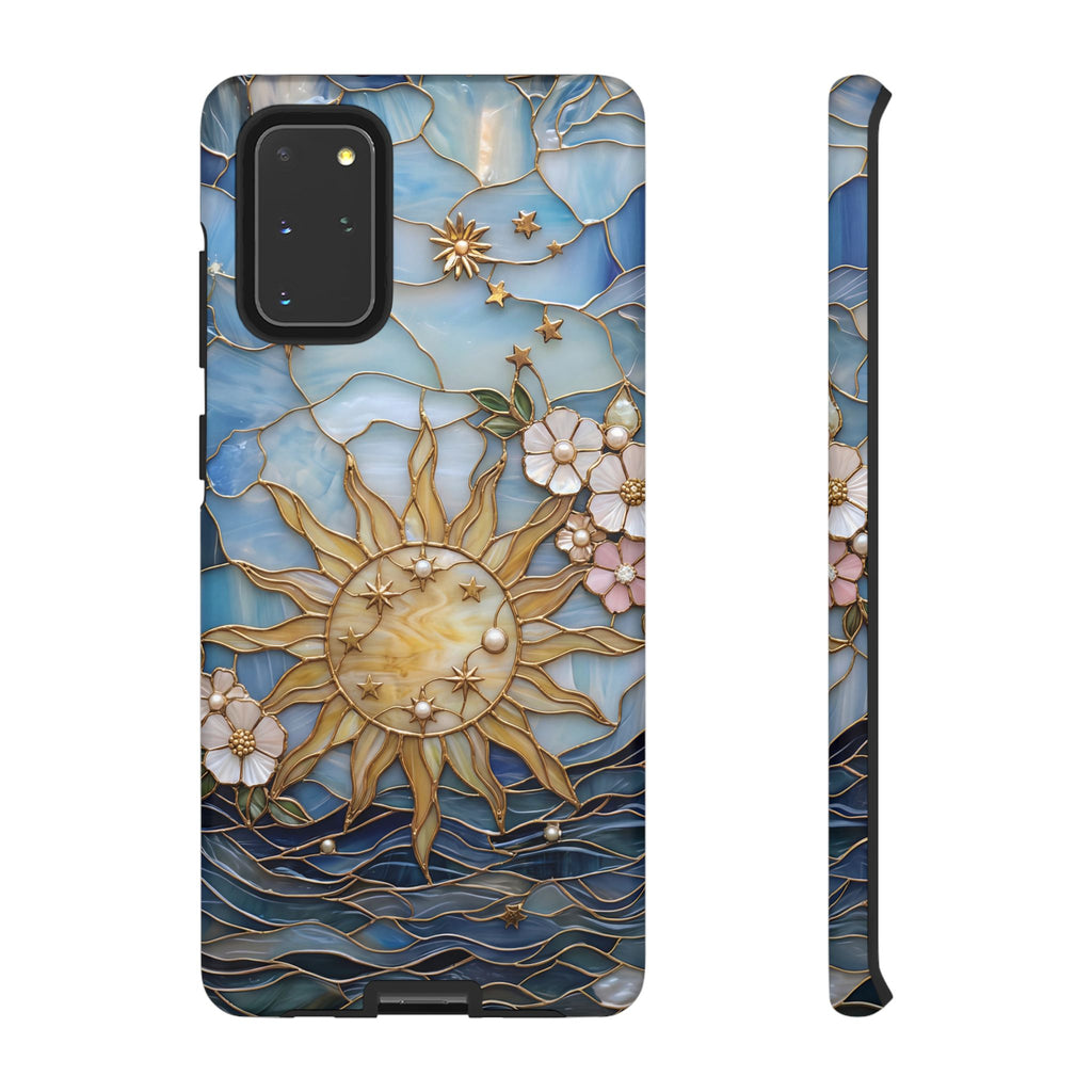 Stained Glass Floral Sun & Sea Tough Samsung Galaxy Case