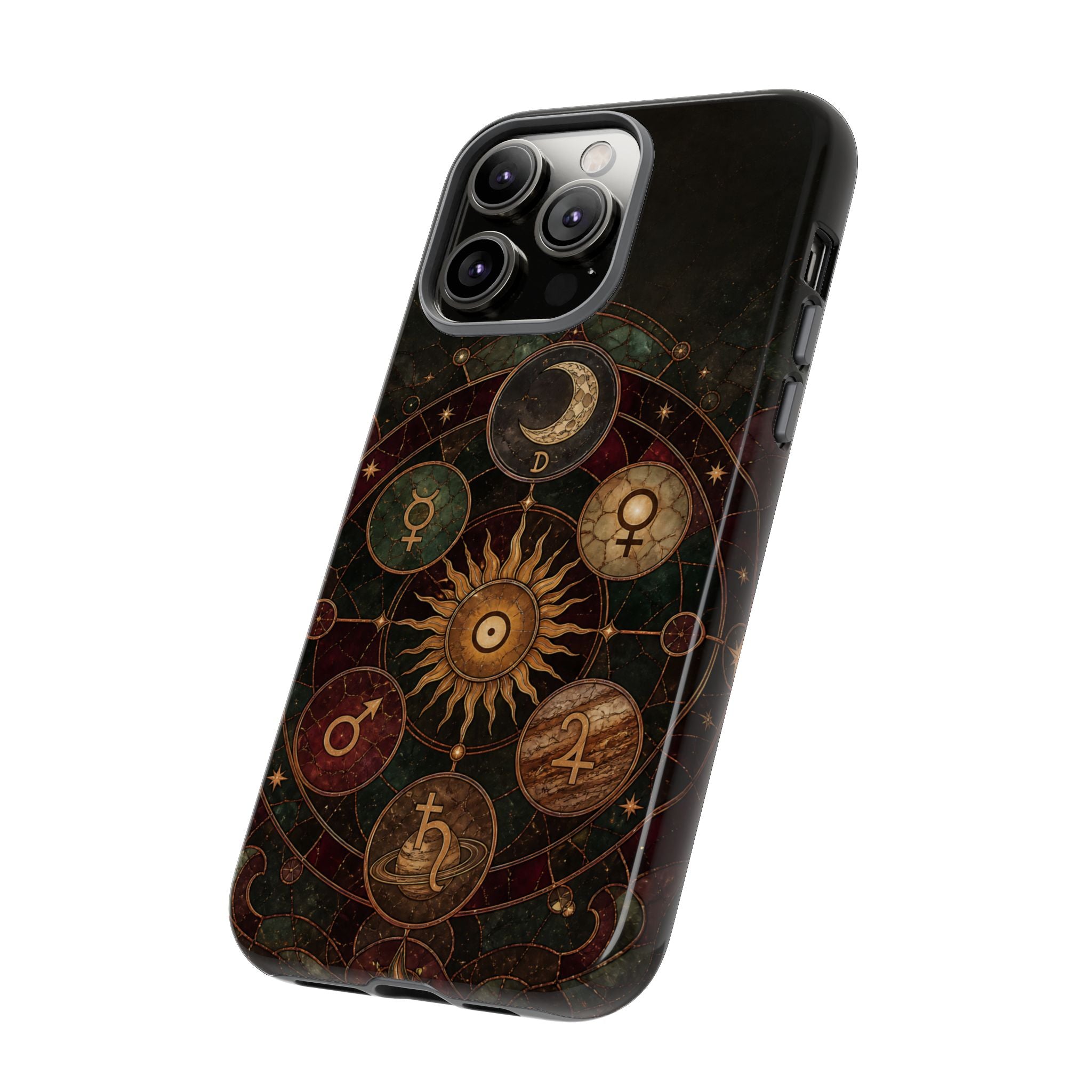 Antique Astrology iPhone Case | Celestial Chart iPhone Case