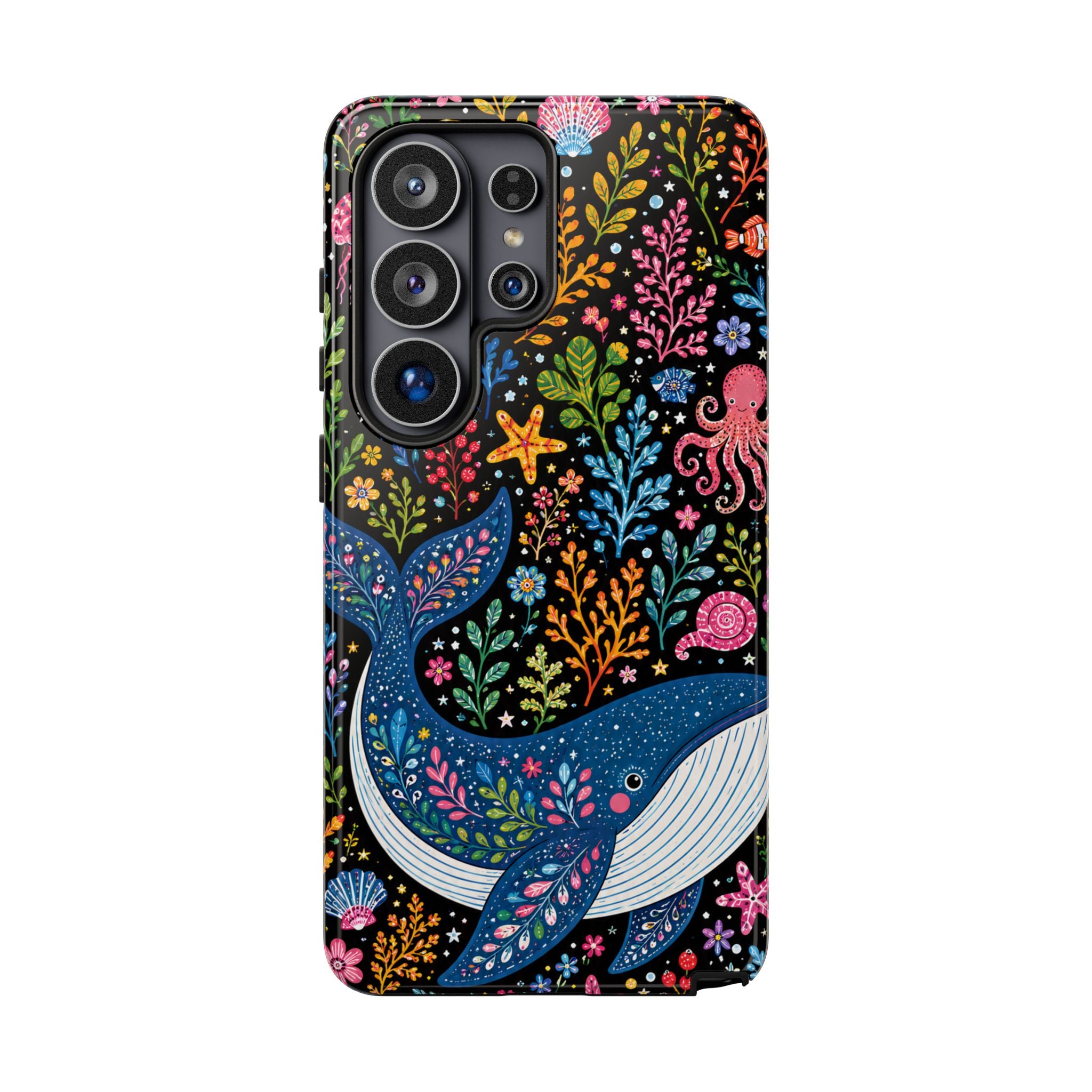 Whimsical Whale Tough Samsung Galaxy Phone Case