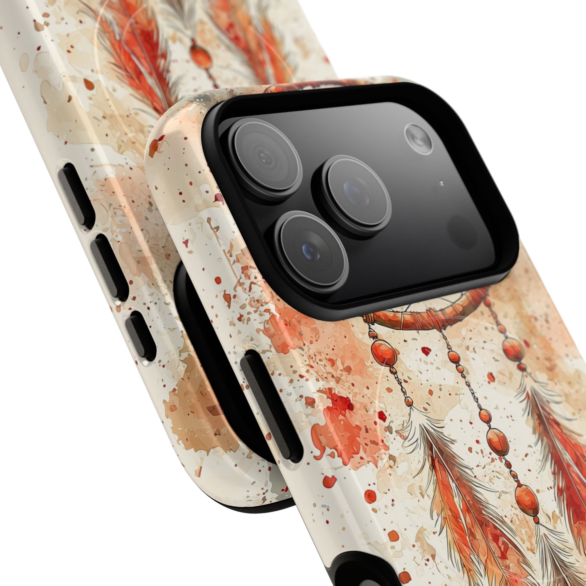 Dreamcatcher Tough MagSafe iPhone Case | Watercolour Feather