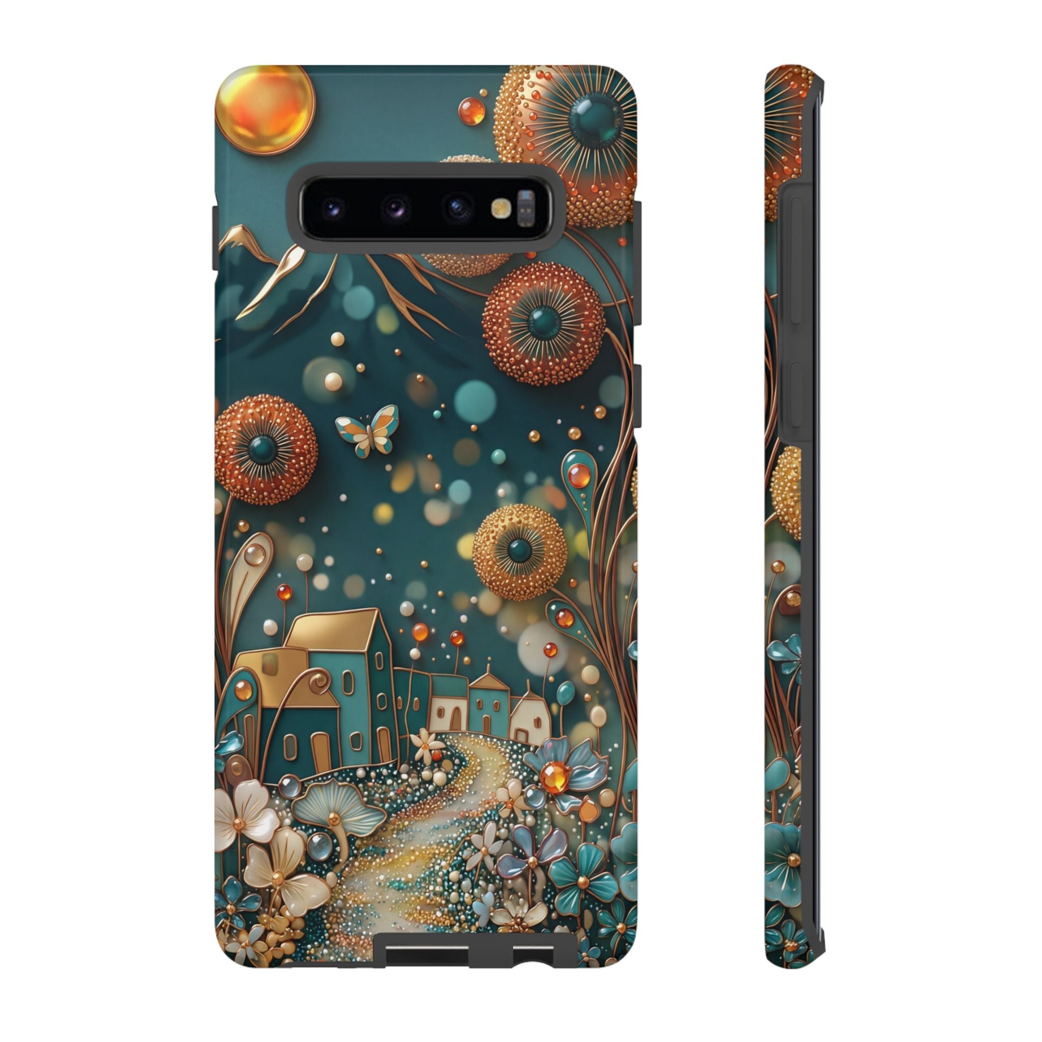 Whimsical Night Village Samsung Galaxy Case