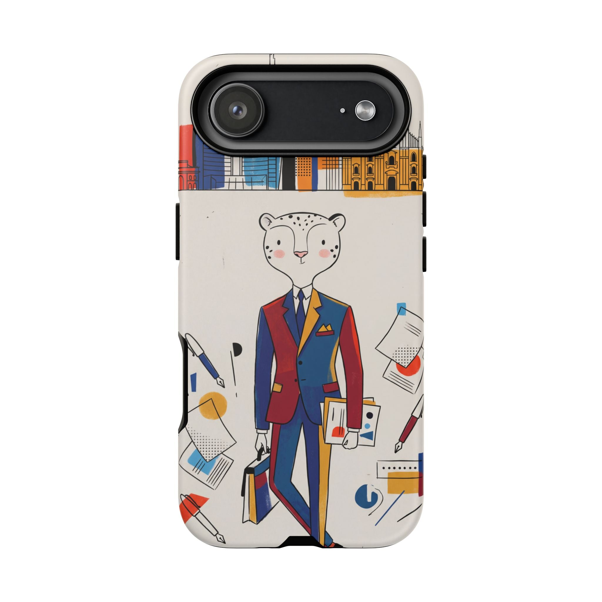 Leopard Executive Phone Case | Business Chic Illustrated