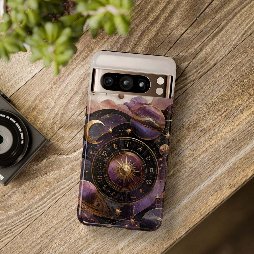 Vintage Zodiac Google Pixel Phone Case | Celestial Moon Astrology Phone Case