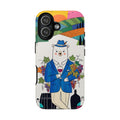 Dapper Polar Bear Wine Lover Illustrated Protective iPhone Case