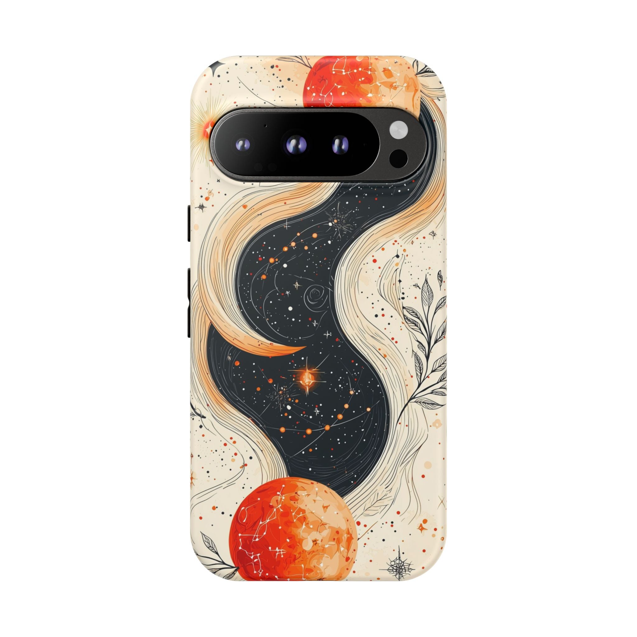 Astrology Galaxy Google Pixel Case | Red Moon Celestial