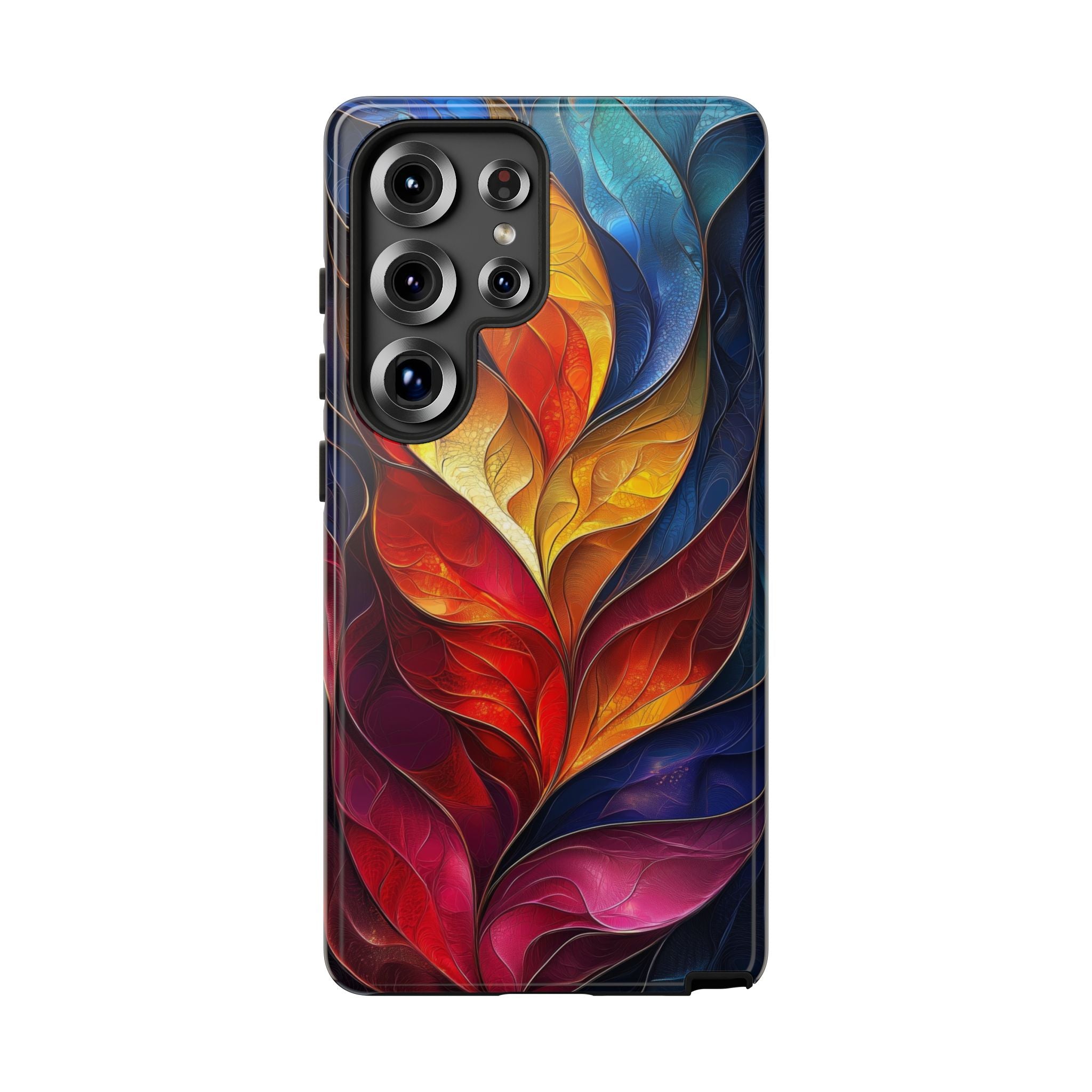 Abstract Colourful Leaf Samsung Galaxy Case