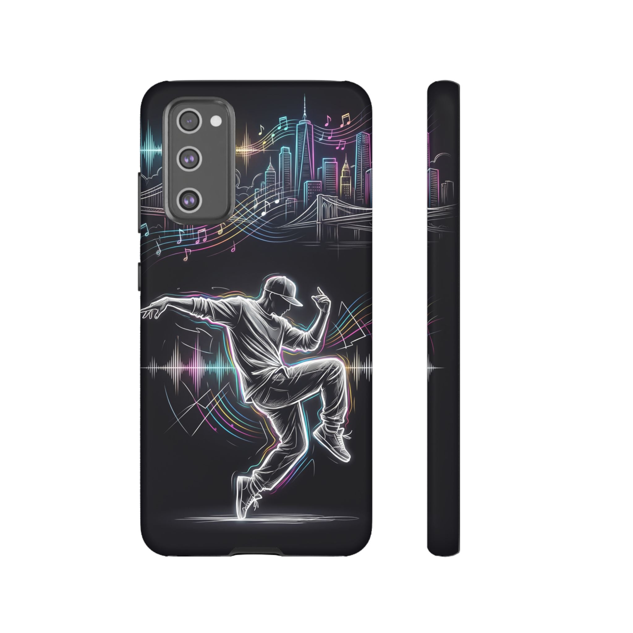 Dancer Neon Skyline Samsung Galaxy Phone Case
