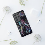 Cool Hoodie Neon Street Cat Samsung Galaxy Phone Case