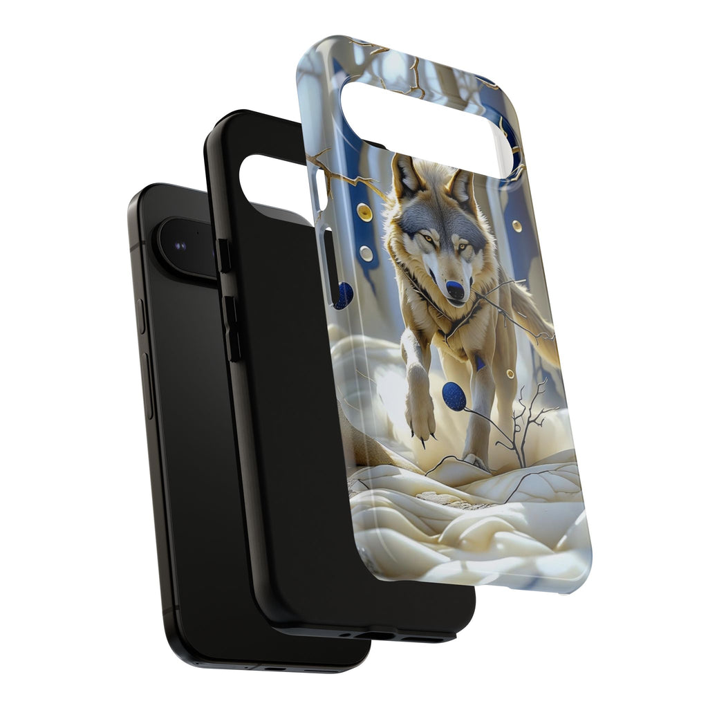 Wolf in Snow Google Pixel Case — Rugged Wildlife