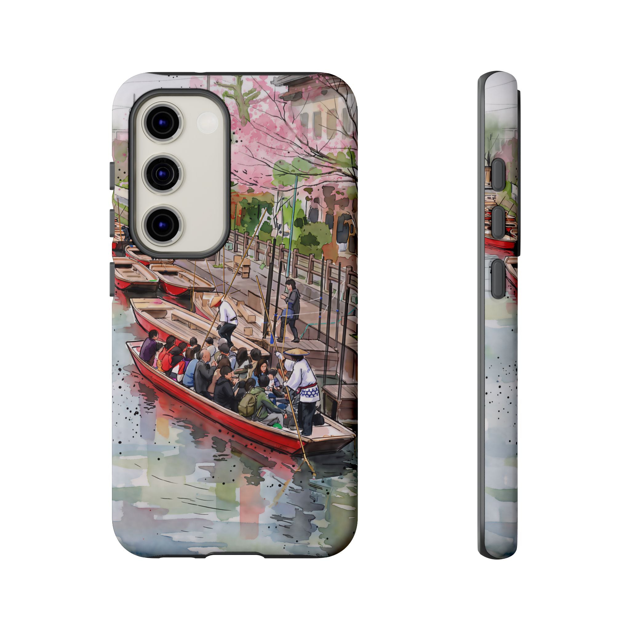 Japan Canal Boat Serenity | Art Samsung Galaxy Phone Case