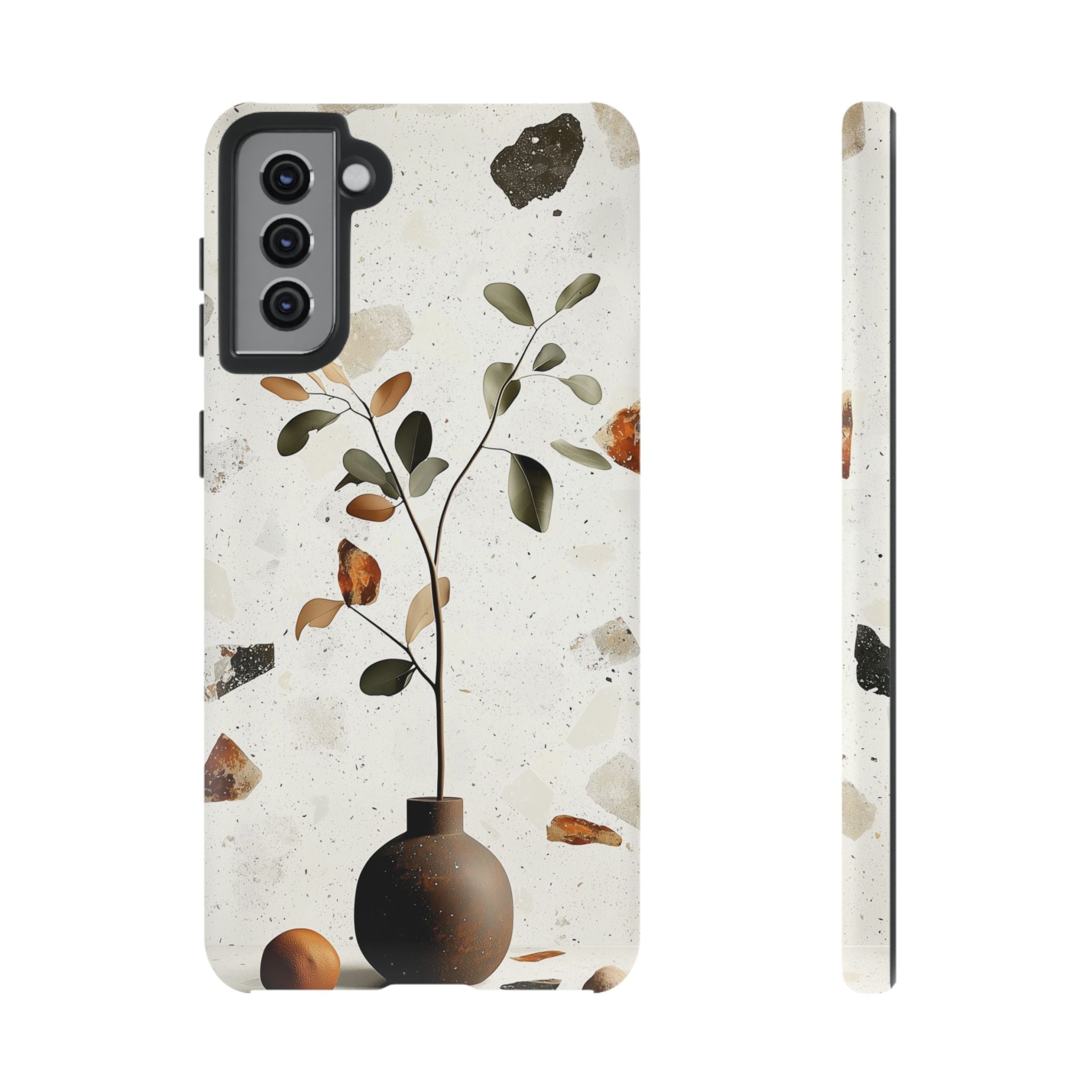 Floral Terrazzo Samsung Galaxy Case | Minimal Vase Botanical