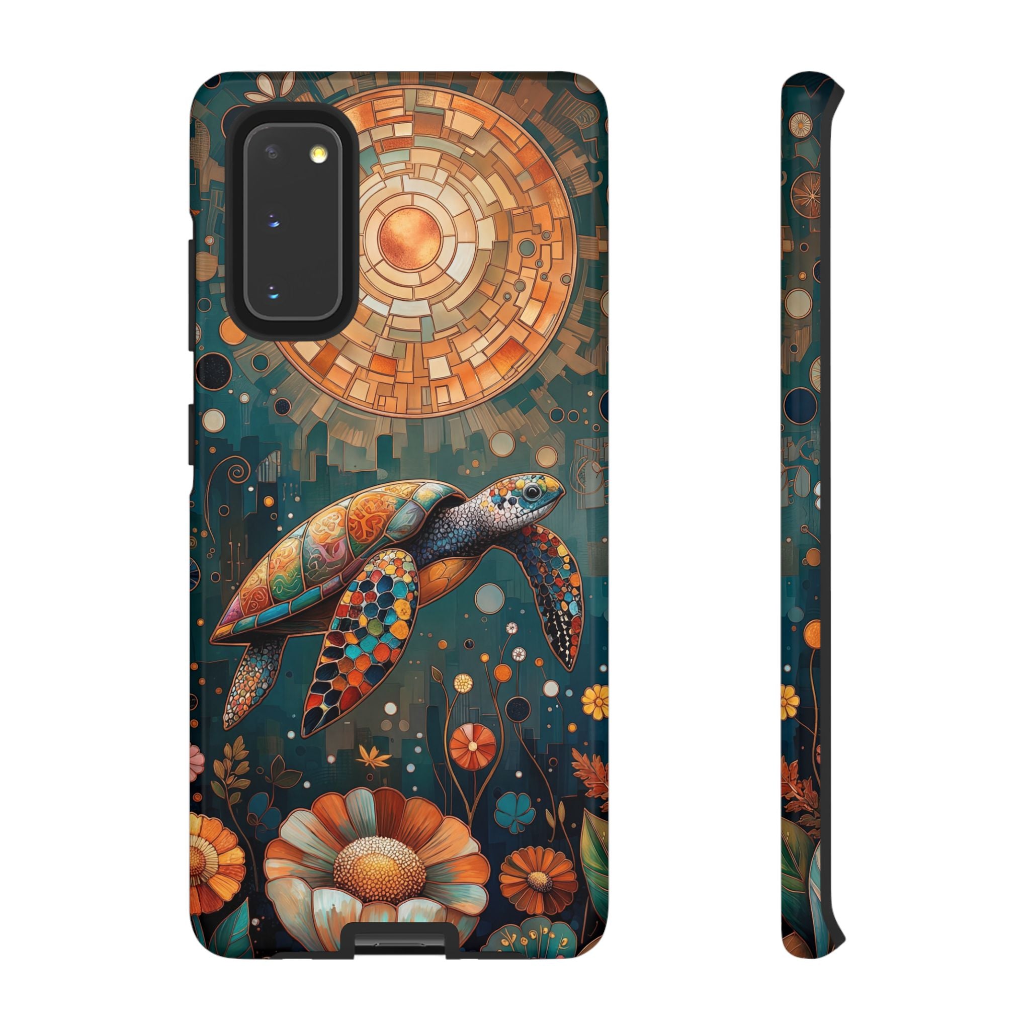 Colourful Mosaic Sea Turtle Samsung Galaxy Case