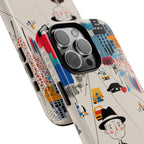 Custodia per iPhone Moto Nonno Vintage | Paesaggio Urbano Illustrato