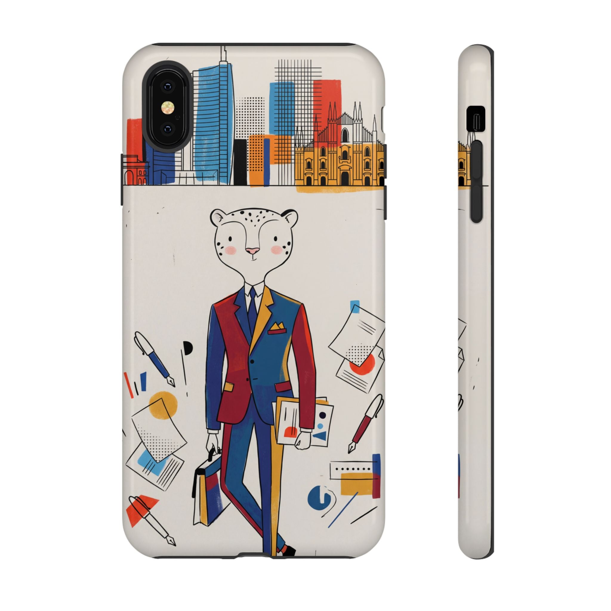 Leopard Executive Phone Case | Business Chic Illustrated