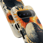 Sunflower Moon Art Google Pixel Case | Floral Celestial