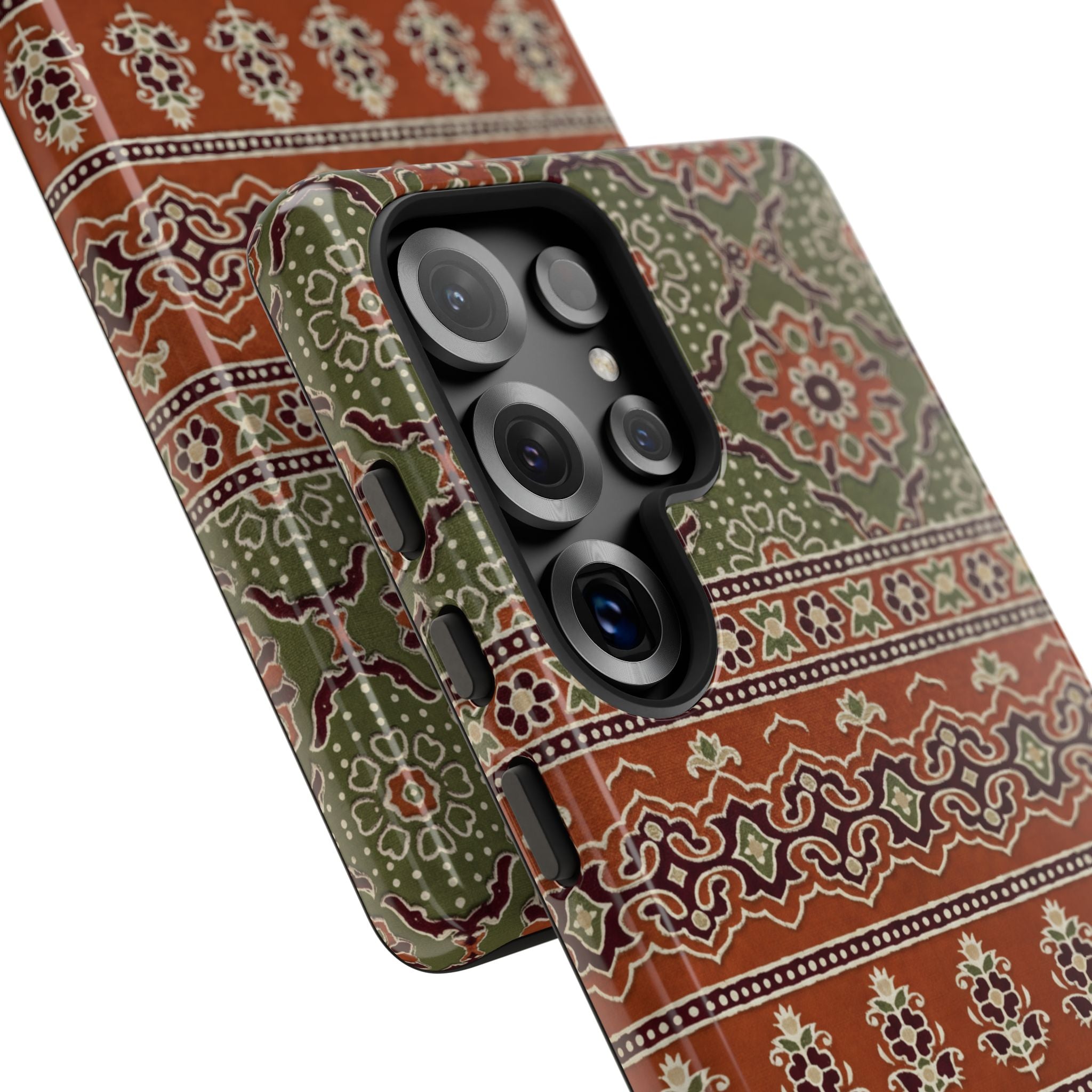 Batik Floral Protective Samsung Galaxy Case