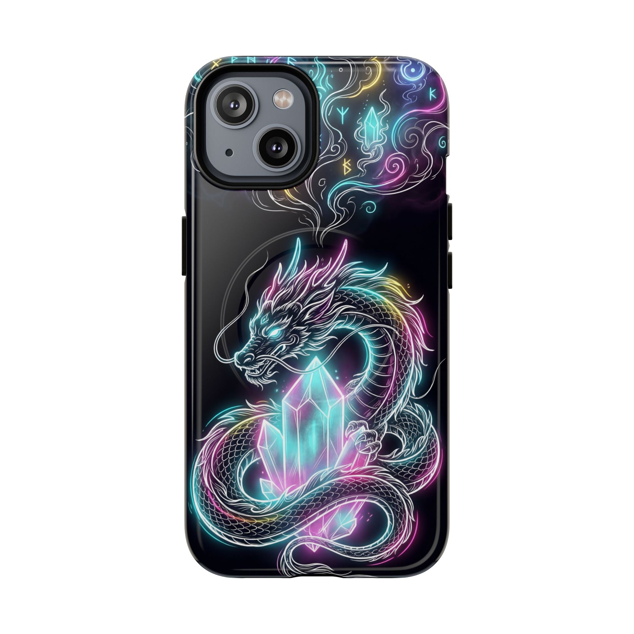 Neon Loong Crystal MagSafe iPhone Case