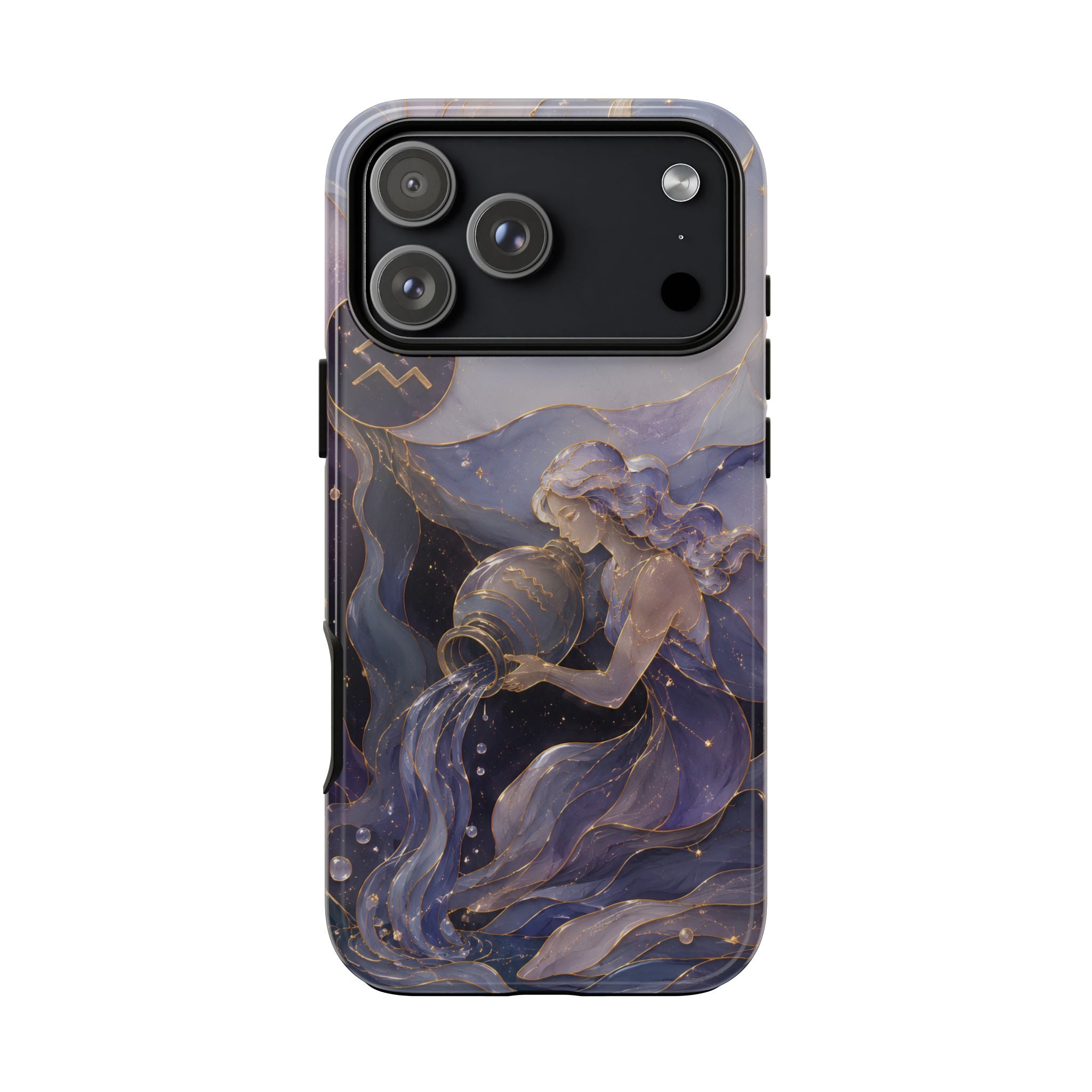 Aquarius Zodiac iPhone Case | Celestial Astrology Gift
