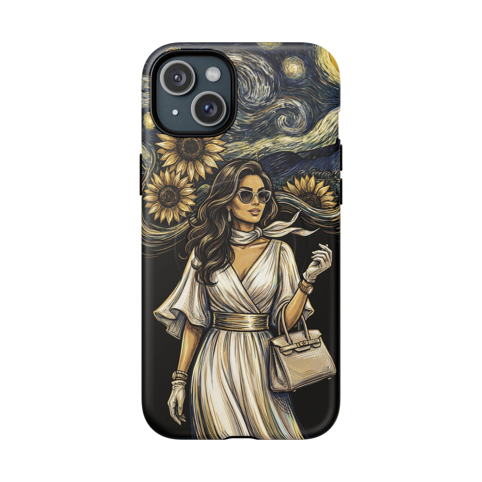 Van Gogh Night Sunflowers MagSafe iPhone Case | Chic Woman Art