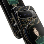 Custodia per Google Pixel Donna Elegante nella Foresta