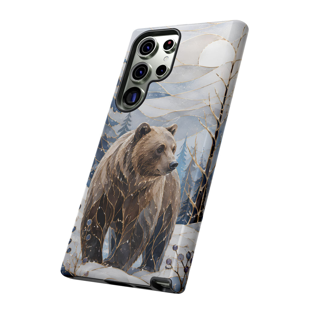 Grizzly Bear Samsung Galaxy Phone Case | Winter Wildlife Phone Case