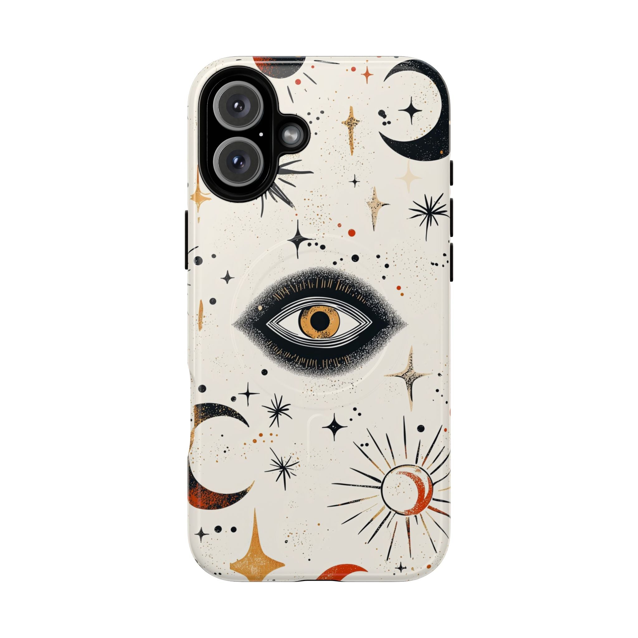 Custodia Mystic Eye MagSafe per iPhone | Luna e stelle celesti