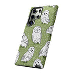 Barn Owl Samsung Galaxy Phone Case | Woodland Owl Pattern Cover