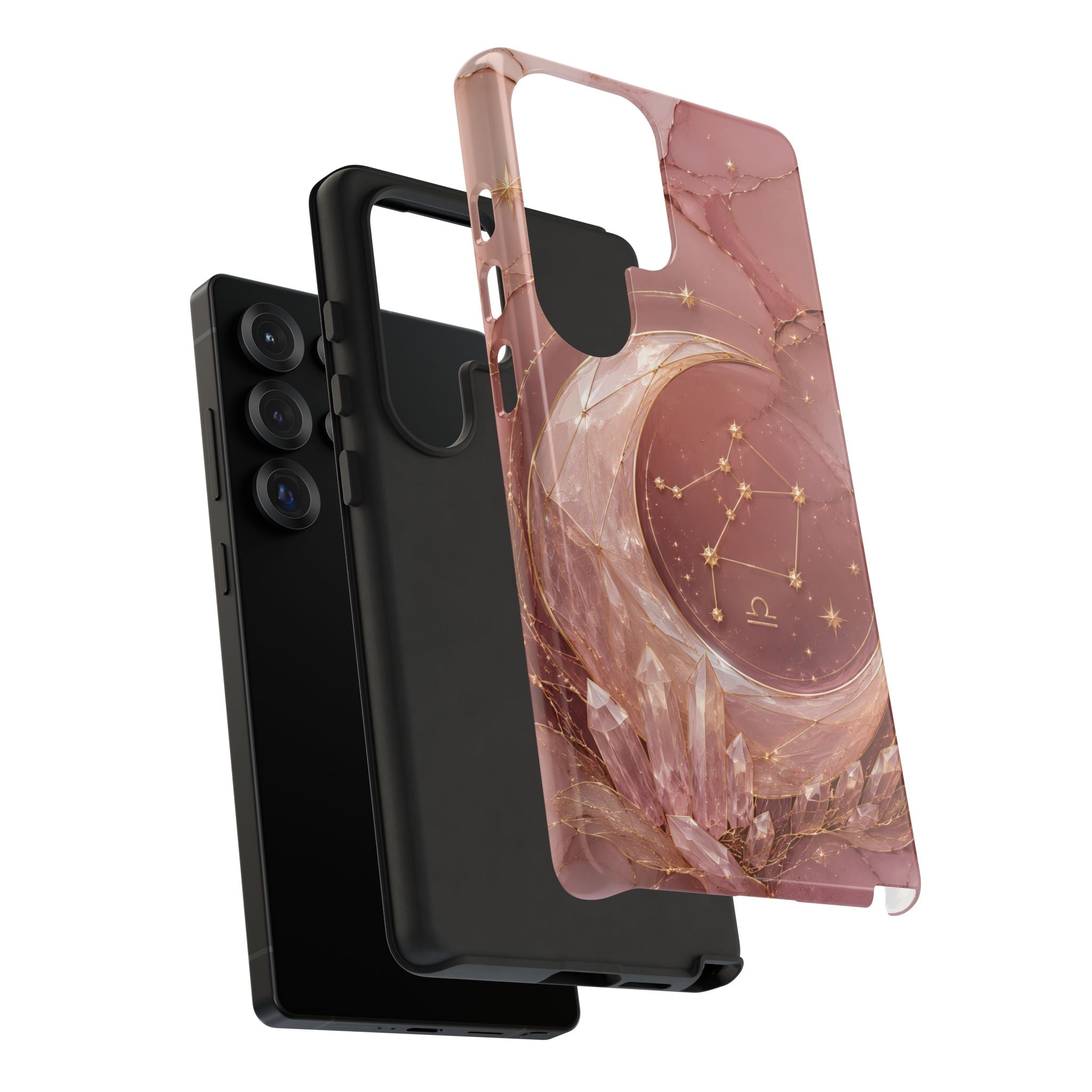 Libra Zodiac Samsung Galaxy Phone Case | Moon Crystal Astrology Phone Case
