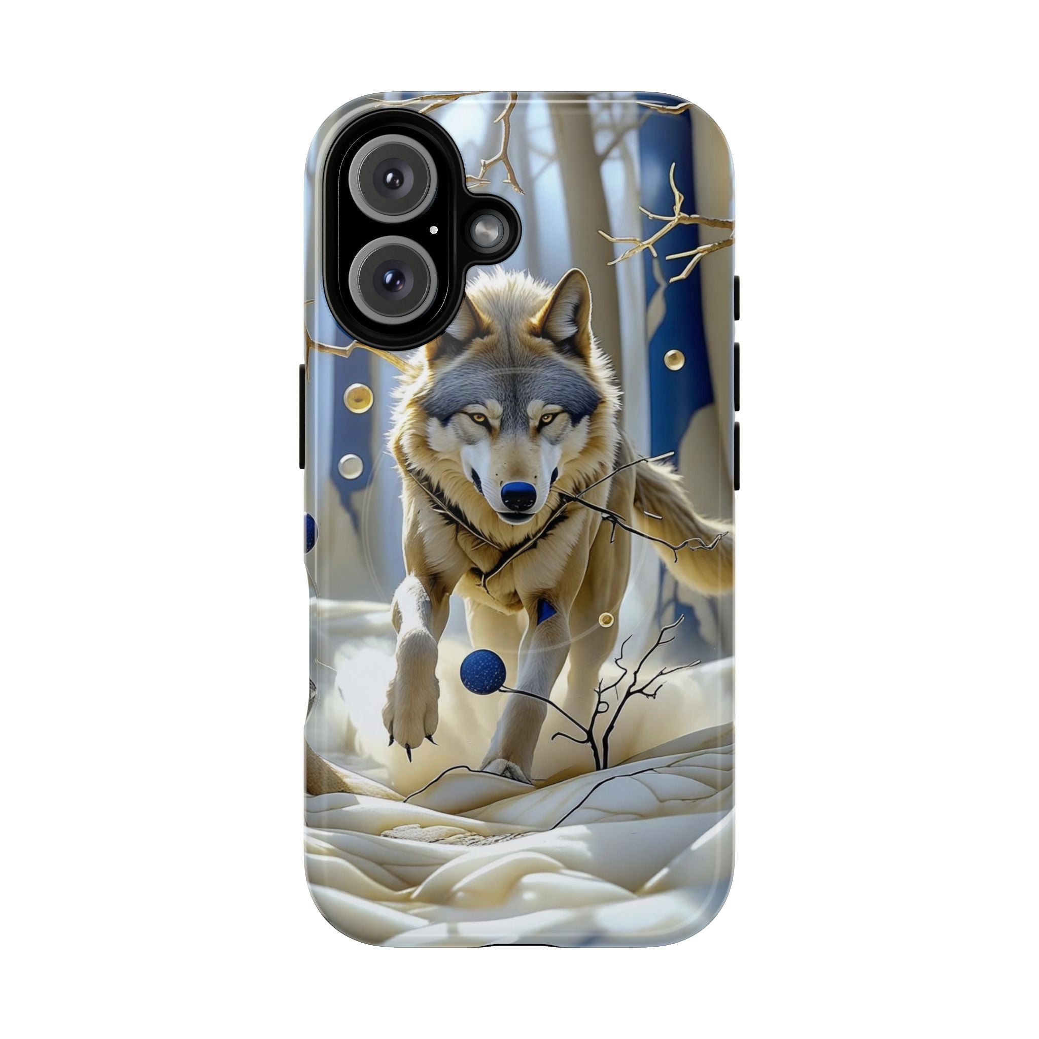 Wolf Running Tough MagSafe Protective iPhone Case