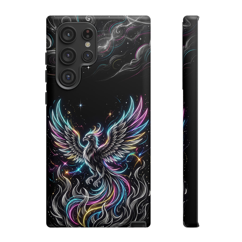 Colorful Neon Phoenix Tough Samsung Galaxy Phone Case
