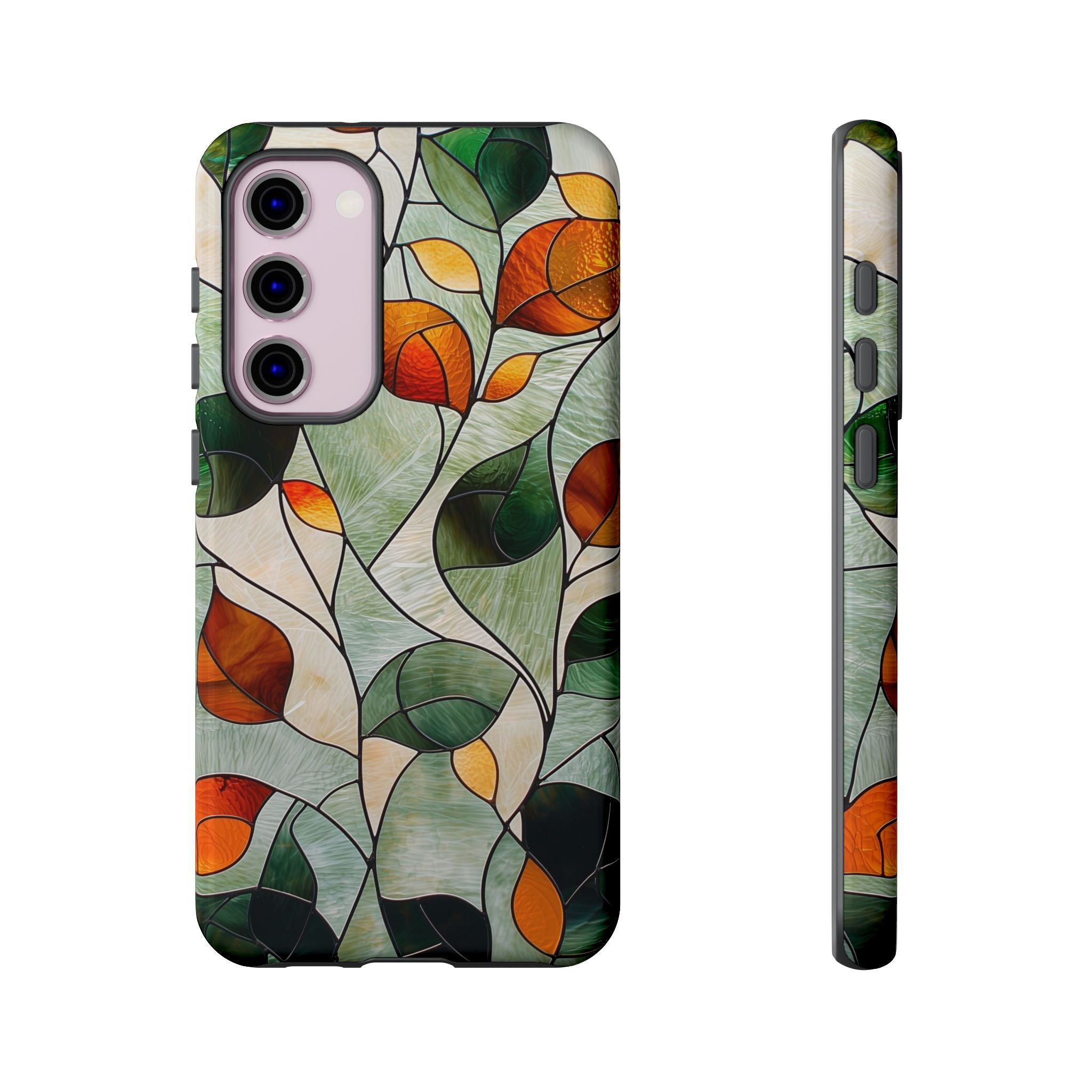 Autumn Stained Glass Leaf Samsung Galaxy Case
