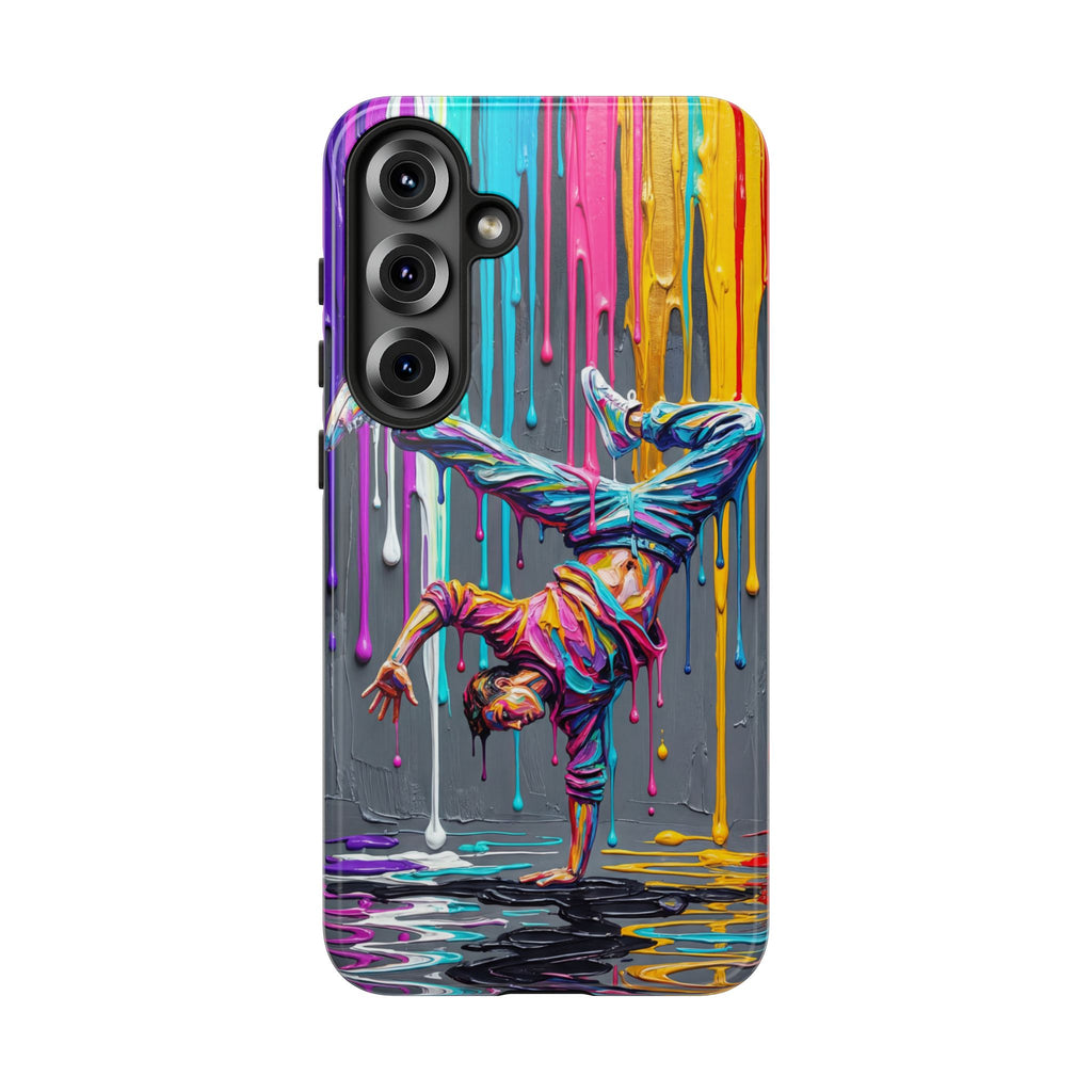 Colorful Breakdancer Graffiti Tough Samsung Galaxy Phone Case