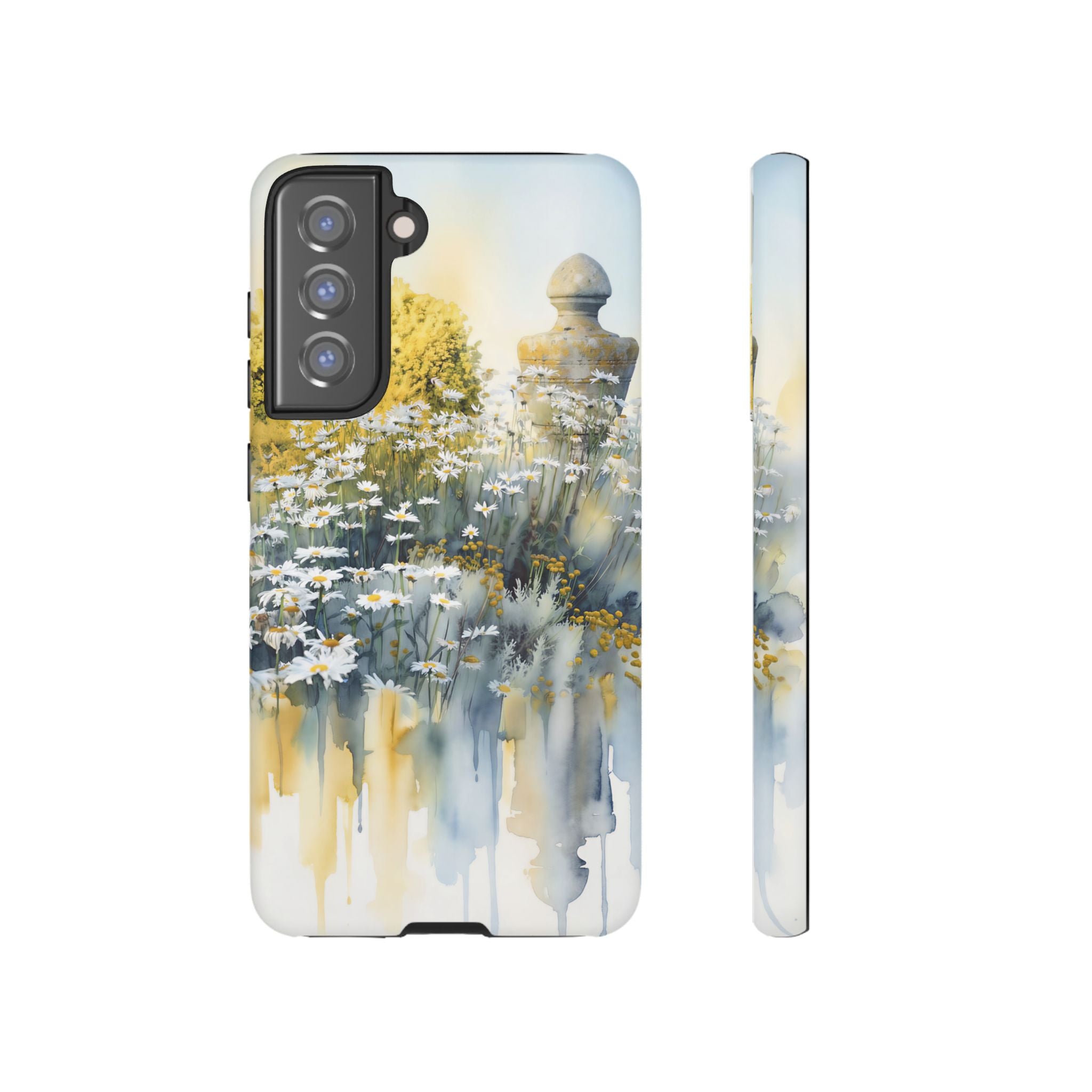 Watercolor Floral Daisy Garden Samsung Galaxy Phone Case