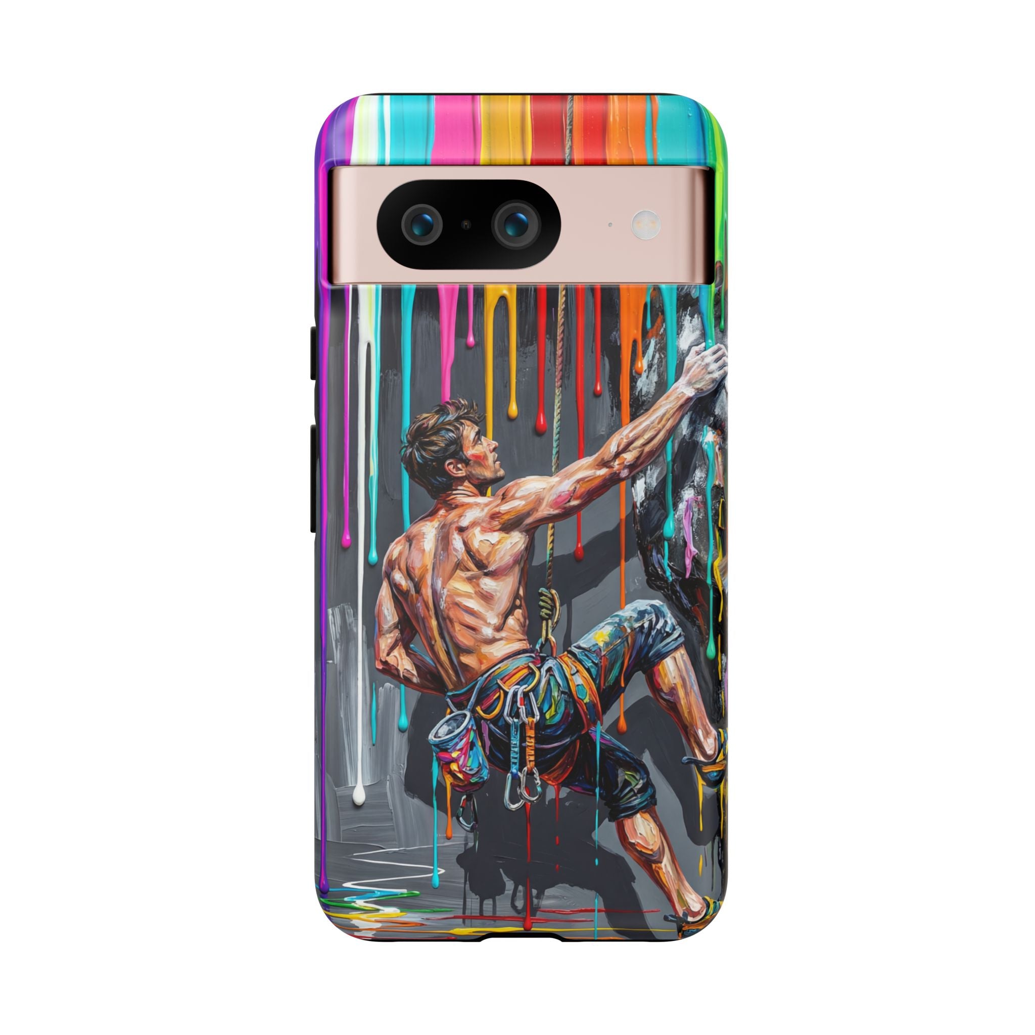 Colourful Rock Climber Art Protective Google Pixel Phone Case