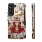 Custodia per Samsung Galaxy con motivo principessa gatto vintage