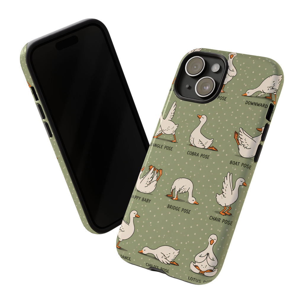 Yoga Goose iPhone Case | Funny Goose Yoga Cover