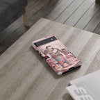 Saxophone Dog Google Pixel Phone Case | Cute Pink Musical Art Protective Case