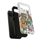 Cute Jungle Cats Google Pixel Phone Case | Colorful Animal Safari Protective Case