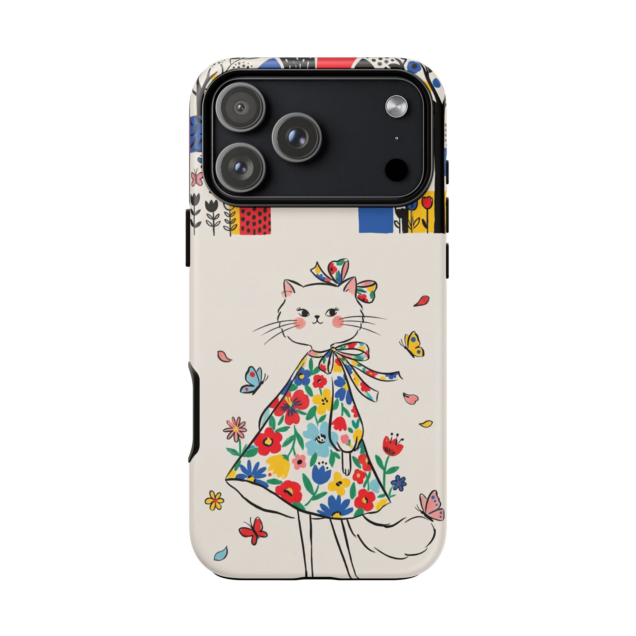 Floral Kitty iPhone Case | Cute Cat