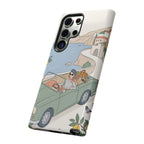 Retro Coastal Road Trip Design Samsung Galaxy Phone Case