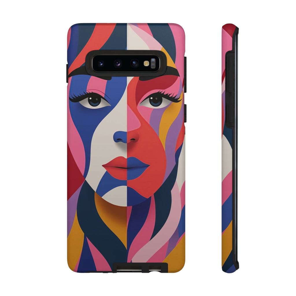 Abstract Colourful Face Samsung Galaxy Case | Vibrant Pop Art