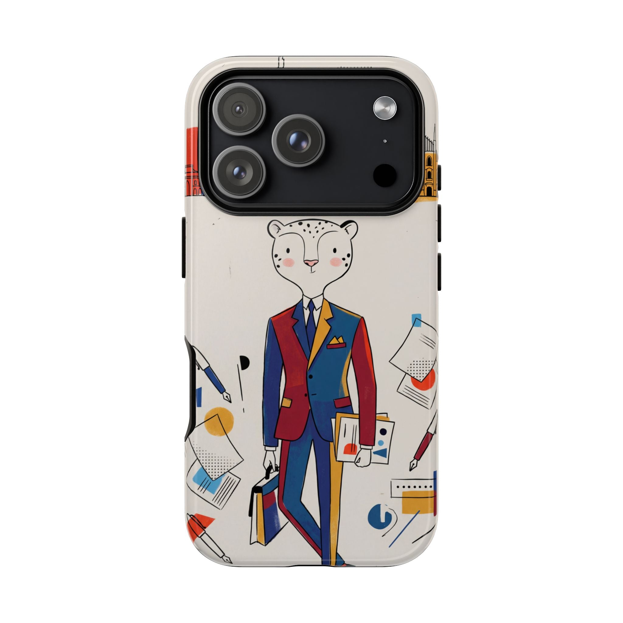Leopard Executive Phone Case | Business Chic Illustrated