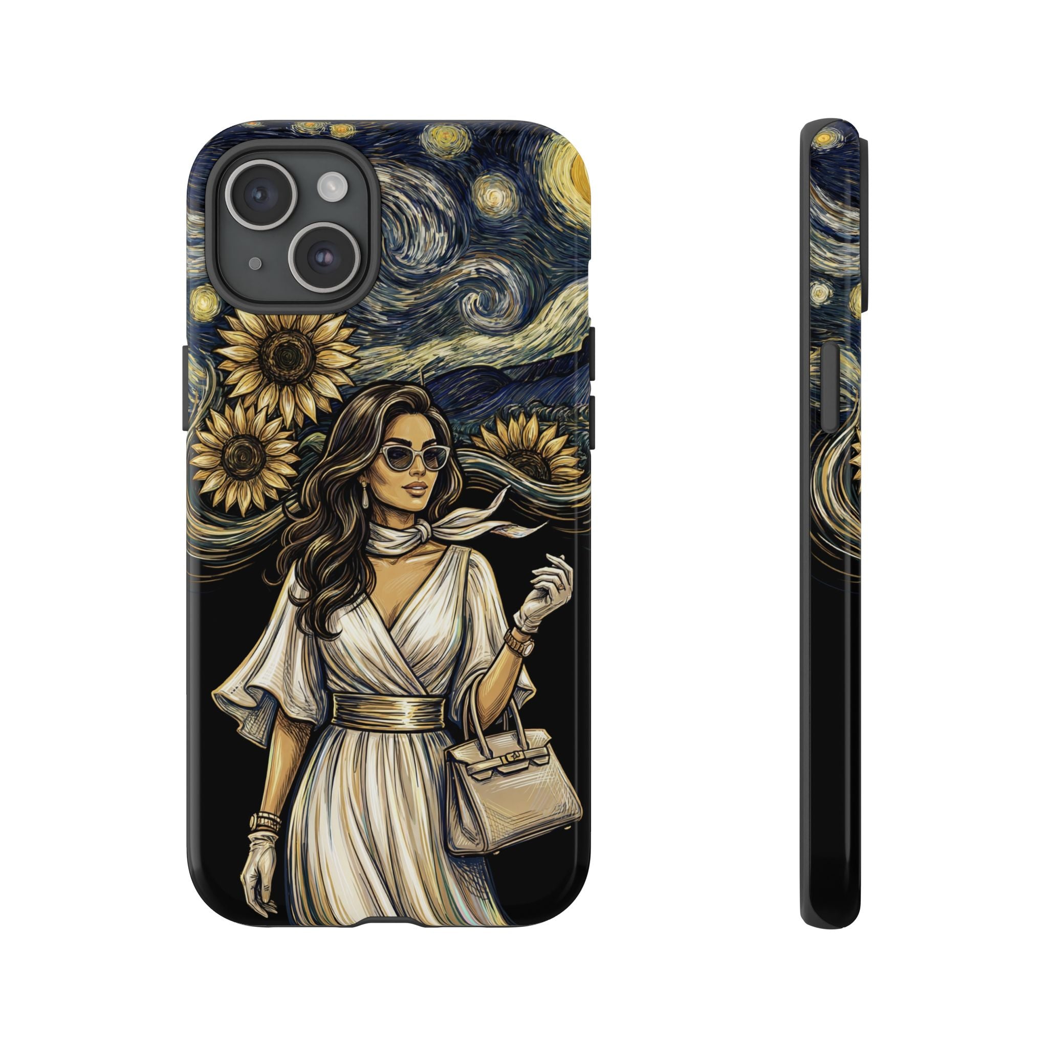 Van Gogh Night Sunflowers iPhone Case | Chic Woman Art