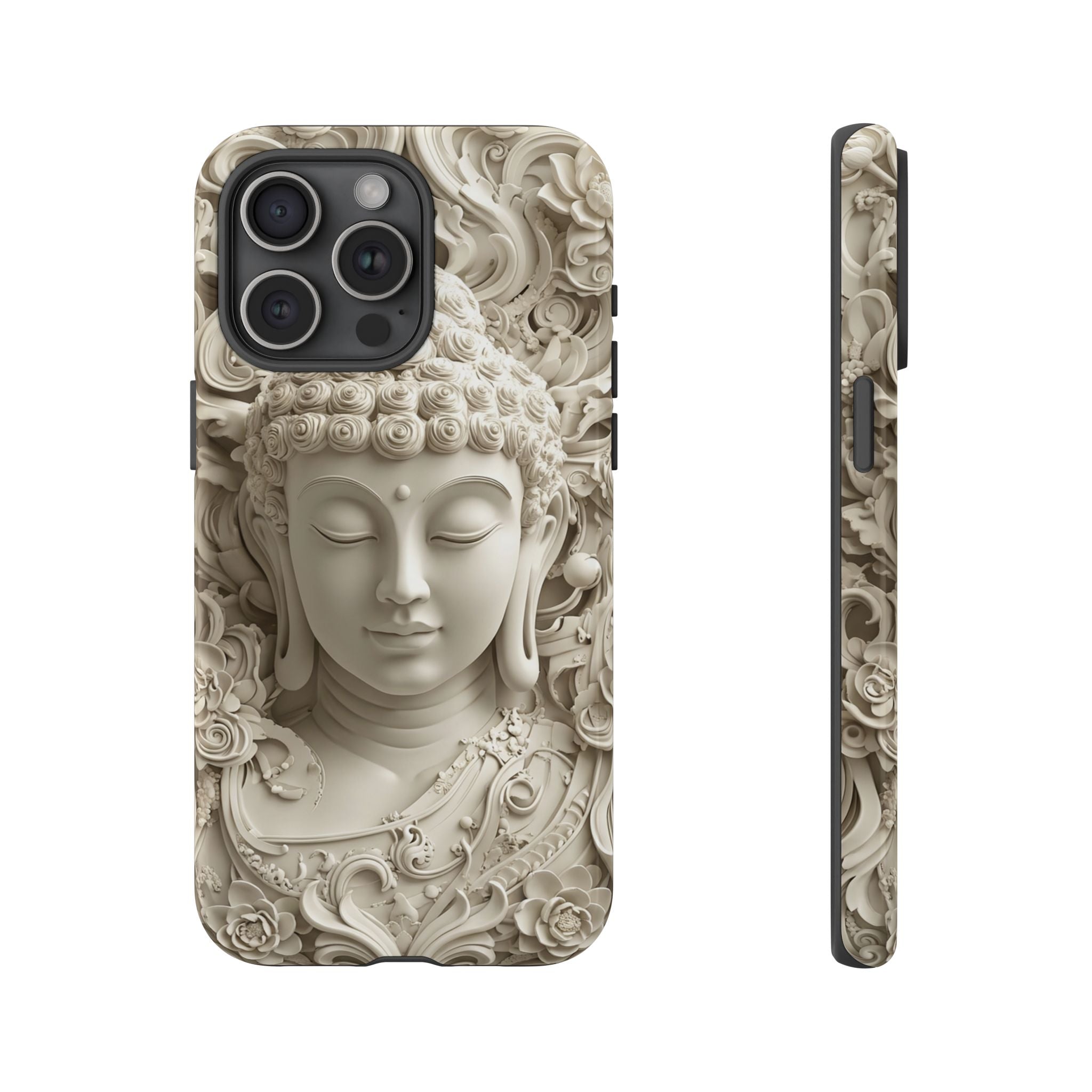 Buddha Relief iPhone Case — Serene Zen Protective Phone Cover
