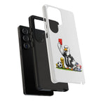 Funny Goose Referee Samsung Galaxy Phone Case | Soccer Red Card Art Cover