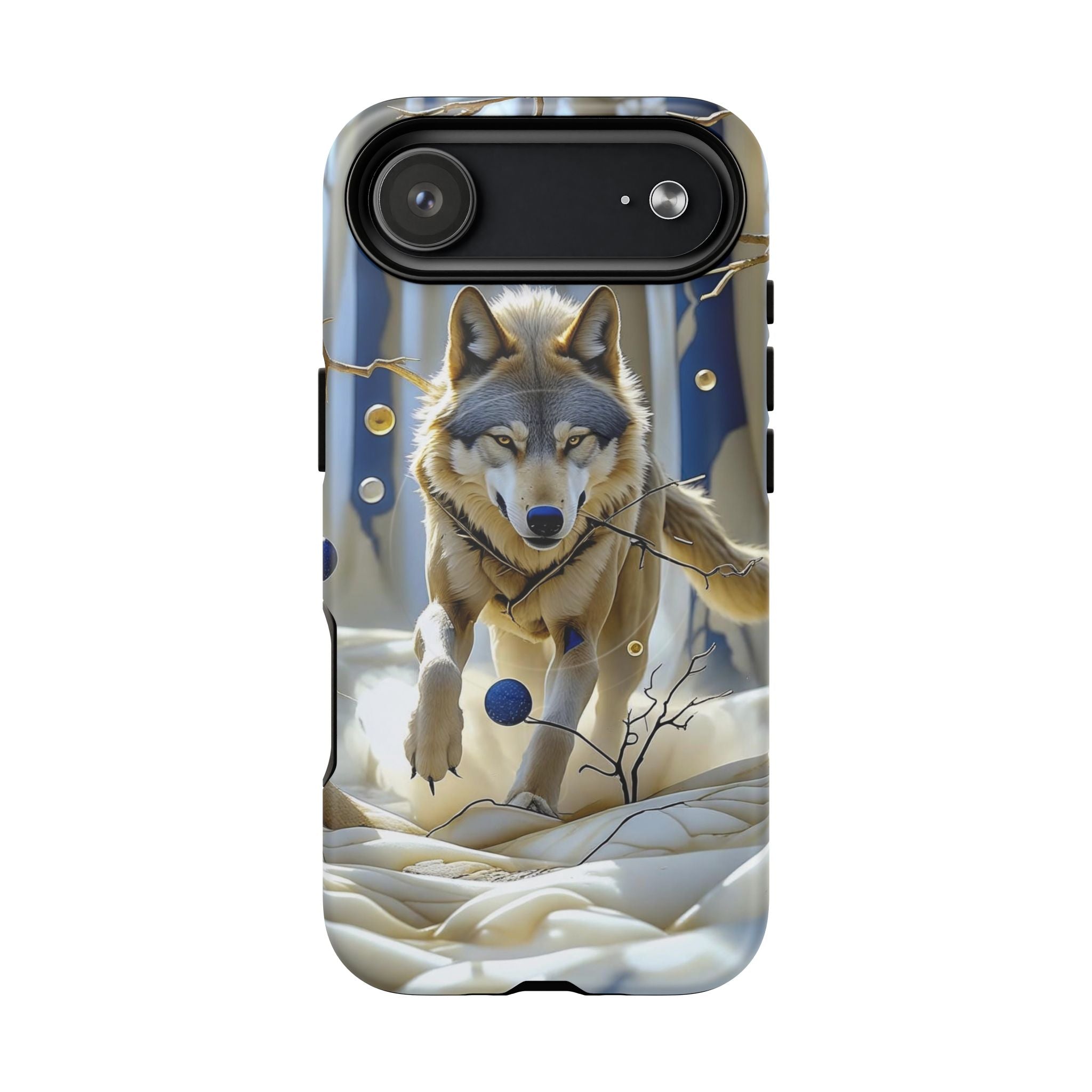 Wolf Running Tough MagSafe Protective iPhone Case