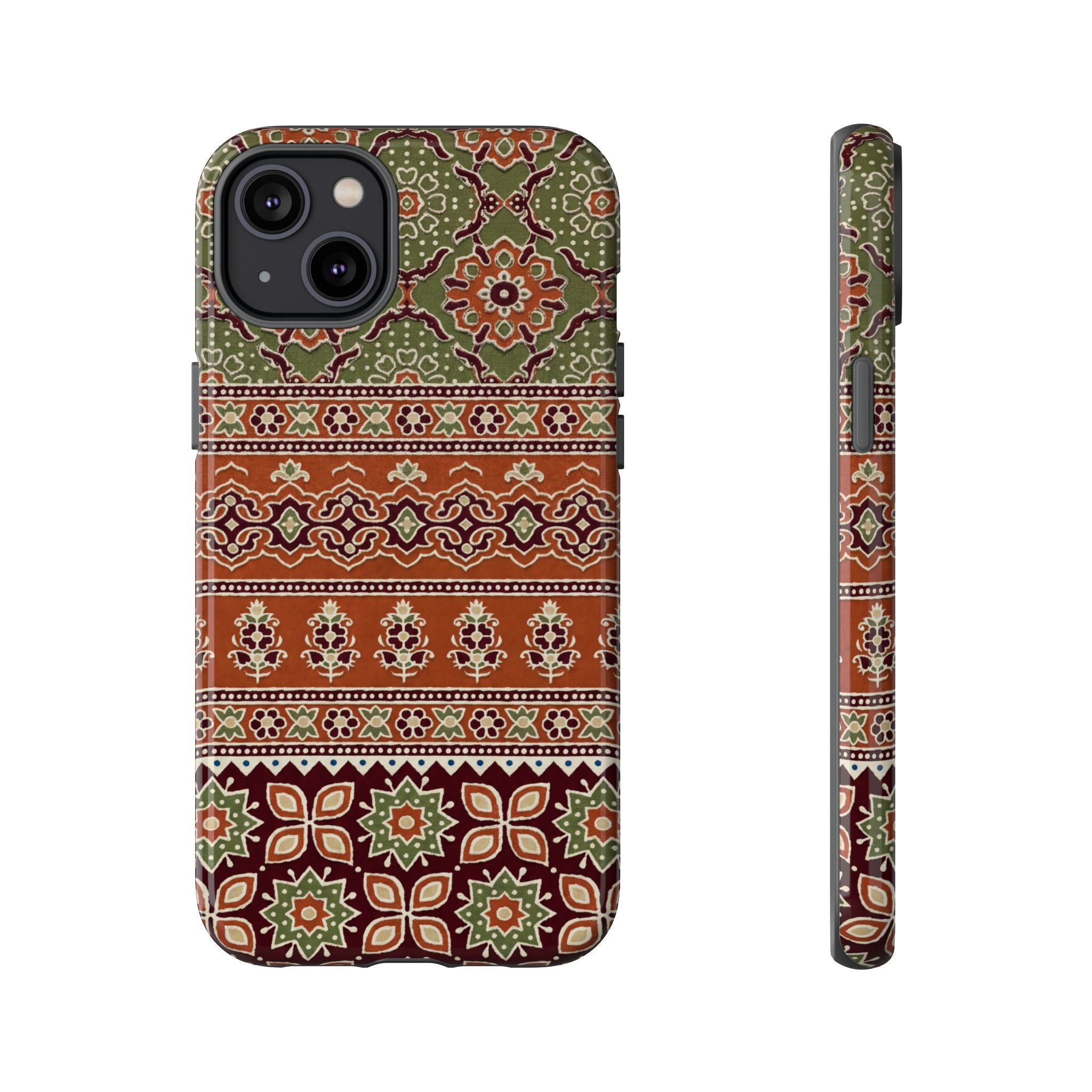 Batik Floral Protective iPhone Case