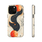 Astrology Galaxy iPhone Case | Red Moon Celestial